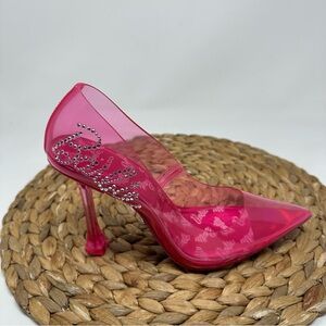 Barbie x ALDO Tessy Heels Rhinestone Pink Size 6.5 Women's